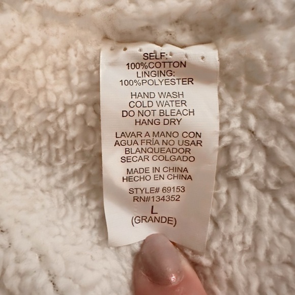 Ambiance Shacket Womens L Soft Fleece Red & Blue Plaid Button Front Pocket Shirt - Picture 13 of 13